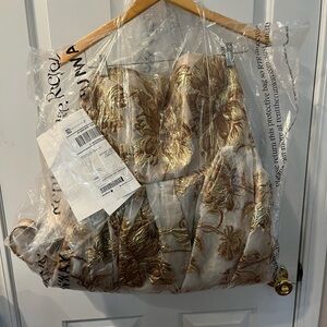 Mac Duggal strapless floral dress